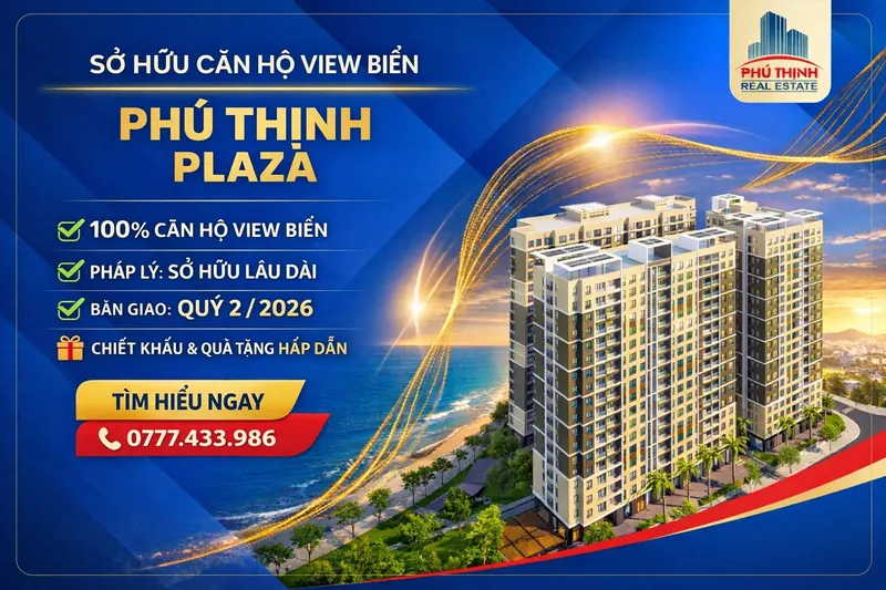 Sở hữu căn hộ view biển Phú Thịnh Plaza
